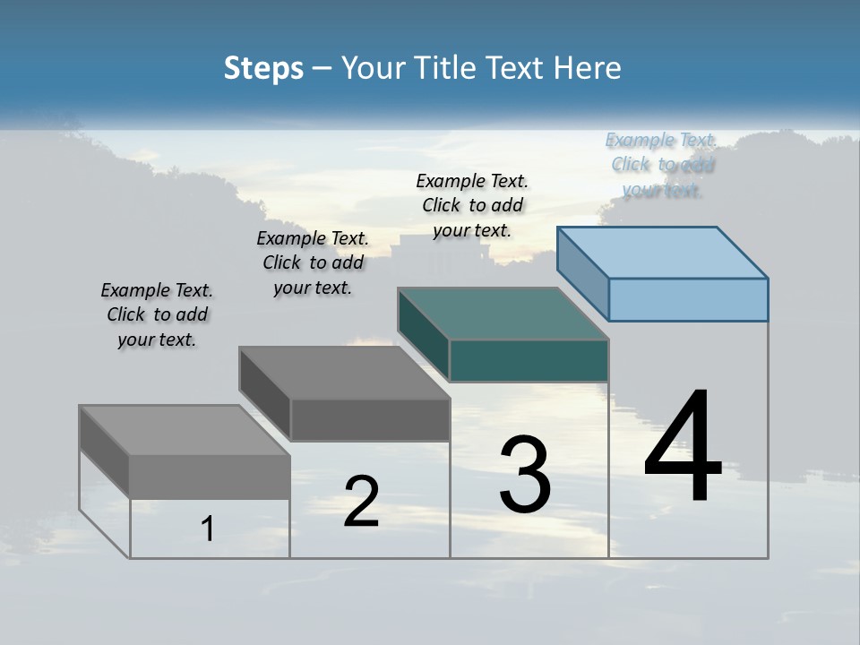 The Washington Monument Is Reflected In The Water PowerPoint Template