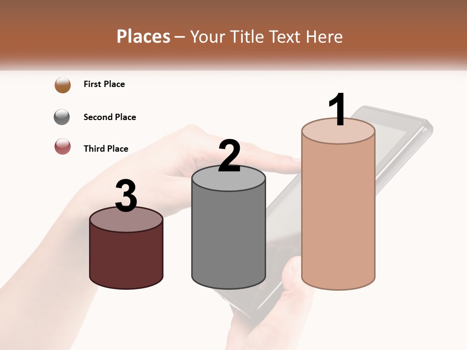 A Person Holding A Tablet Computer In Their Hands PowerPoint Template