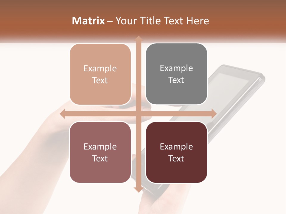 A Person Holding A Tablet Computer In Their Hands PowerPoint Template