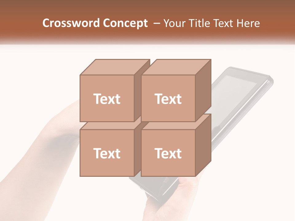 A Person Holding A Tablet Computer In Their Hands PowerPoint Template
