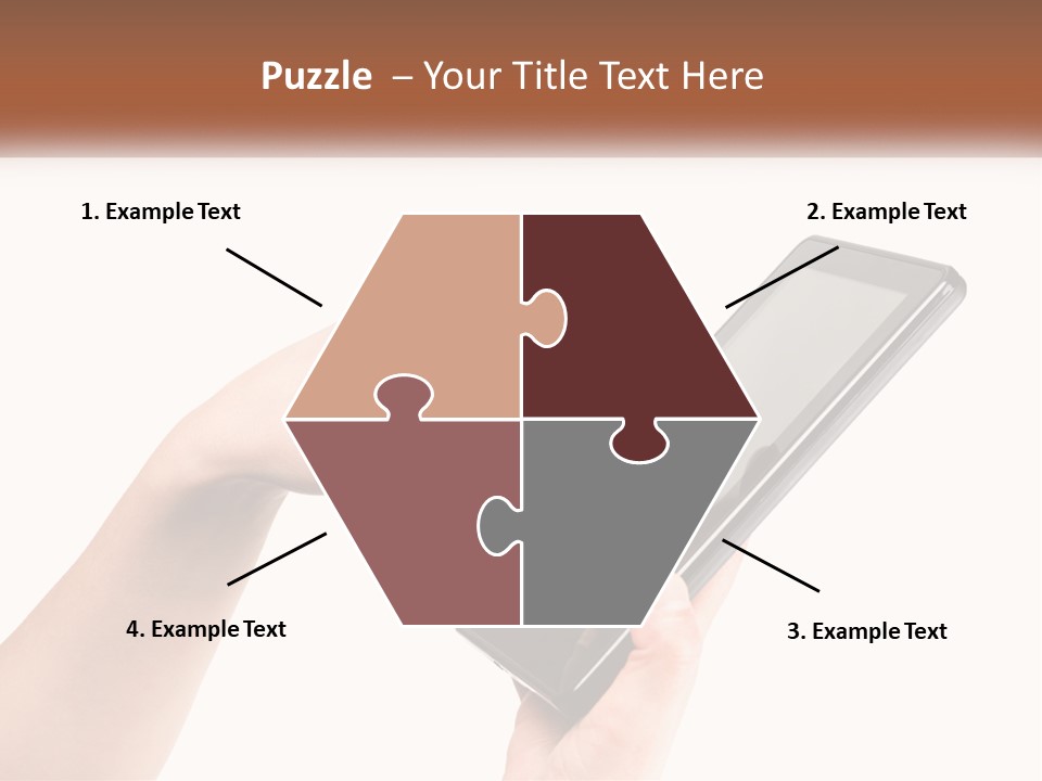 A Person Holding A Tablet Computer In Their Hands PowerPoint Template