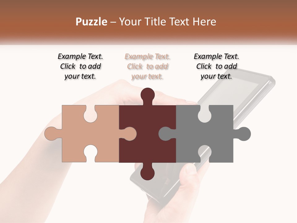 A Person Holding A Tablet Computer In Their Hands PowerPoint Template