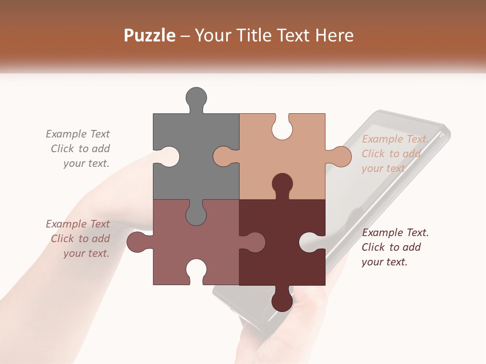 A Person Holding A Tablet Computer In Their Hands PowerPoint Template