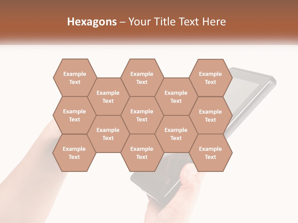 A Person Holding A Tablet Computer In Their Hands PowerPoint Template