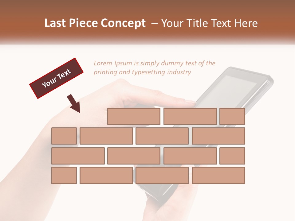 A Person Holding A Tablet Computer In Their Hands PowerPoint Template