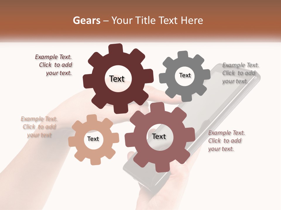 A Person Holding A Tablet Computer In Their Hands PowerPoint Template