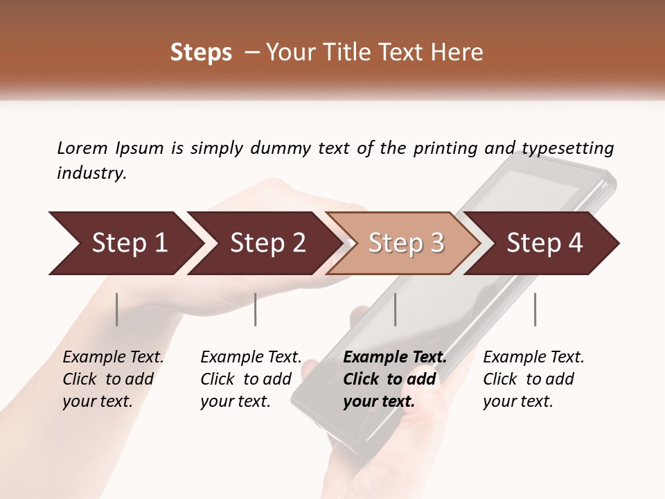 A Person Holding A Tablet Computer In Their Hands PowerPoint Template