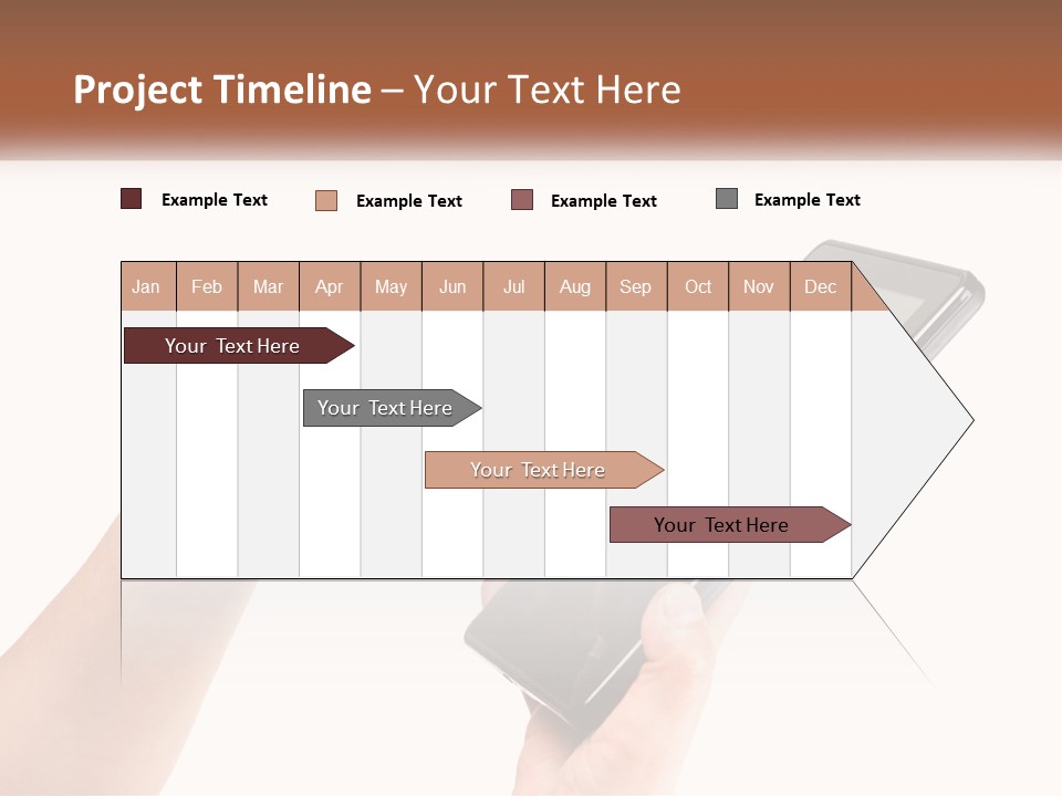 A Person Holding A Tablet Computer In Their Hands PowerPoint Template