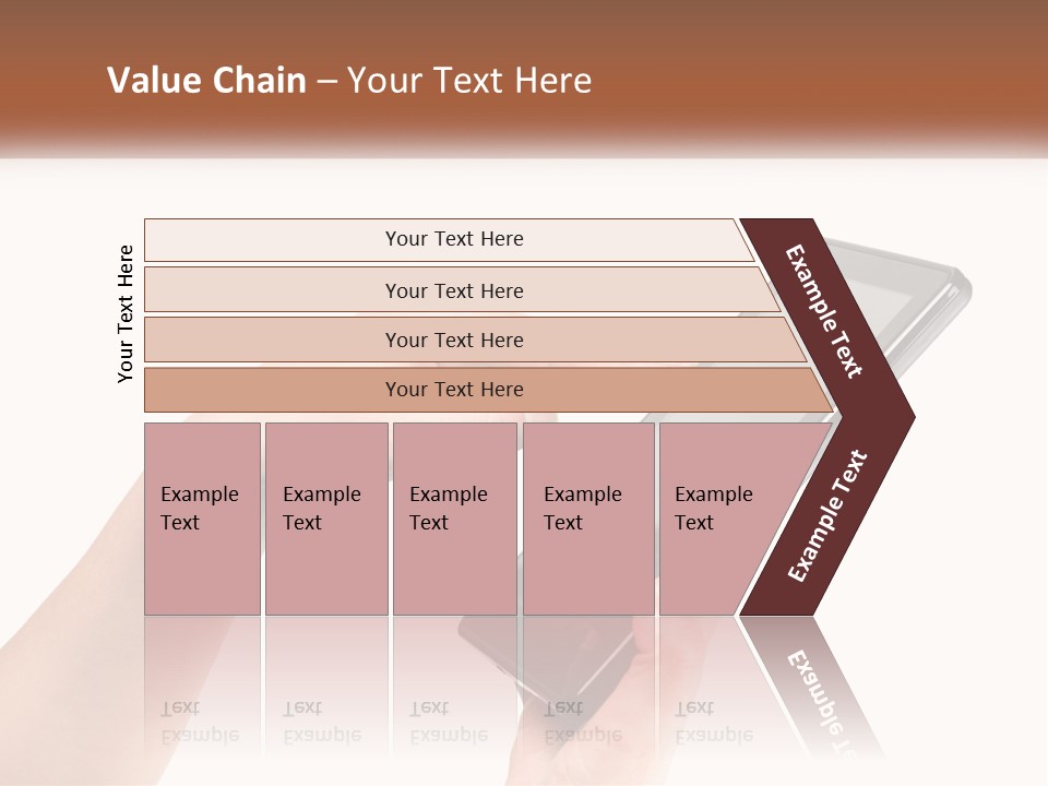 A Person Holding A Tablet Computer In Their Hands PowerPoint Template