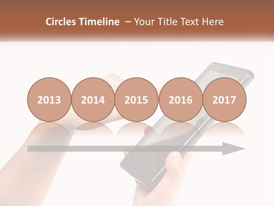 A Person Holding A Tablet Computer In Their Hands PowerPoint Template