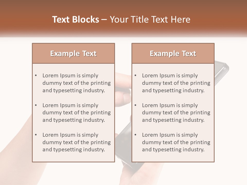 A Person Holding A Tablet Computer In Their Hands PowerPoint Template