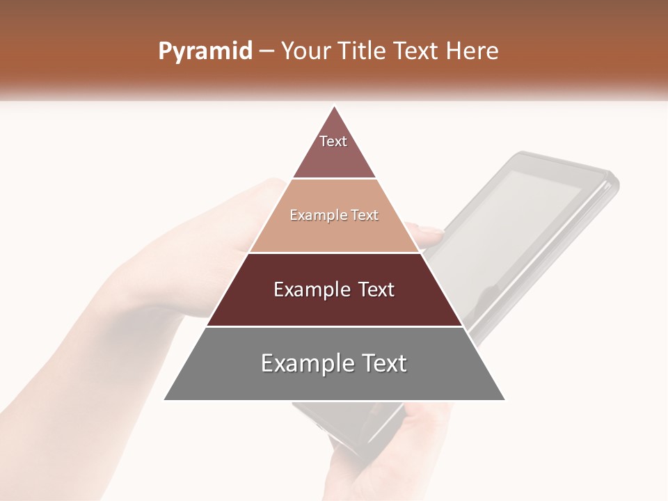 A Person Holding A Tablet Computer In Their Hands PowerPoint Template