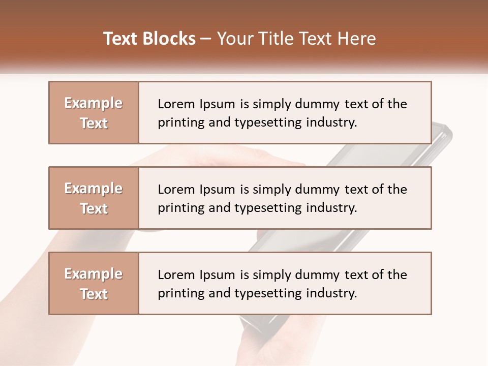 A Person Holding A Tablet Computer In Their Hands PowerPoint Template