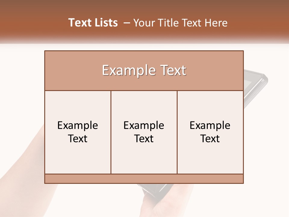 A Person Holding A Tablet Computer In Their Hands PowerPoint Template
