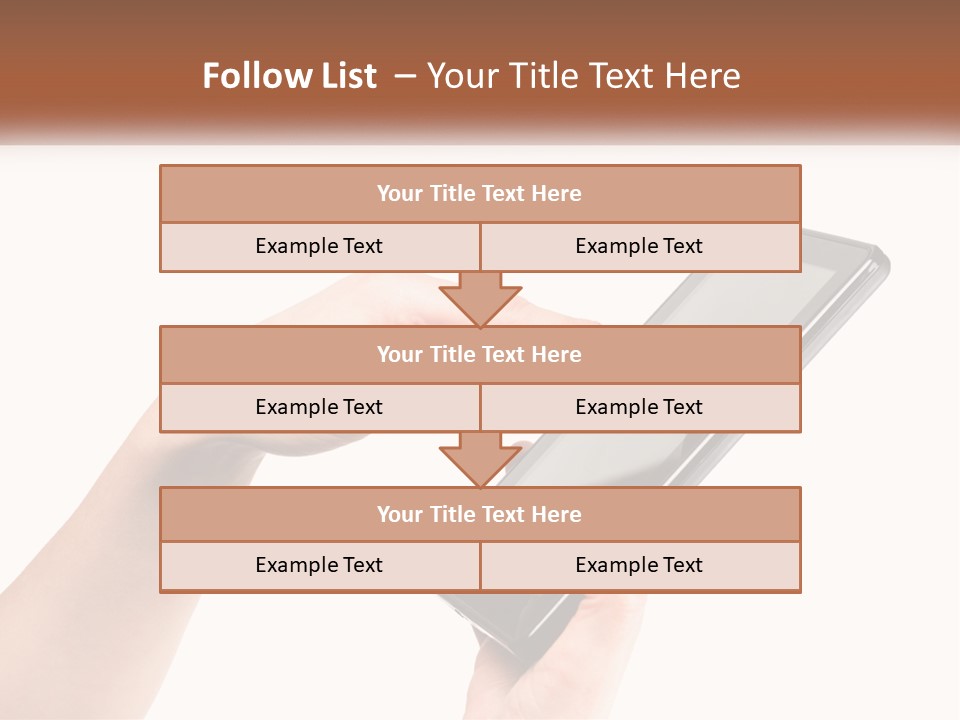 A Person Holding A Tablet Computer In Their Hands PowerPoint Template