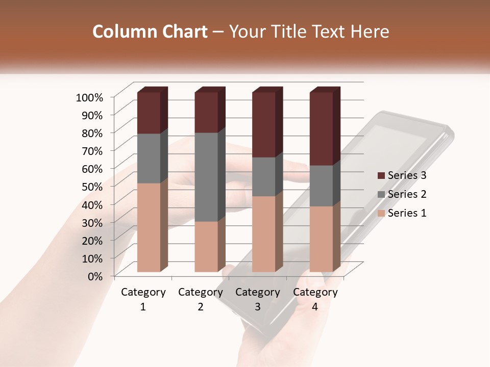 A Person Holding A Tablet Computer In Their Hands PowerPoint Template