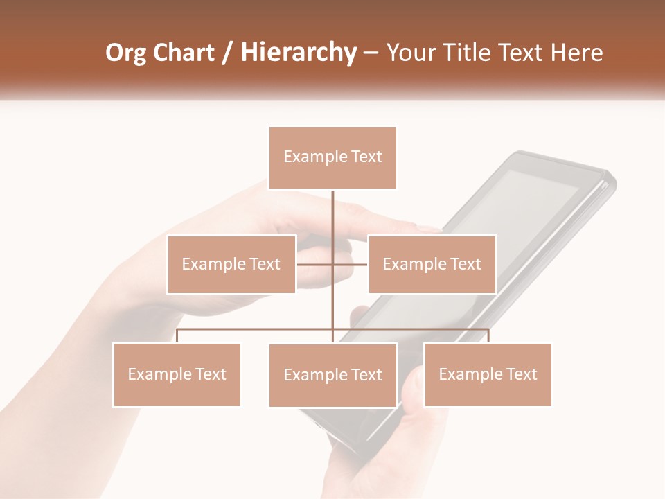 A Person Holding A Tablet Computer In Their Hands PowerPoint Template