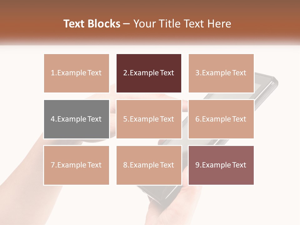 A Person Holding A Tablet Computer In Their Hands PowerPoint Template