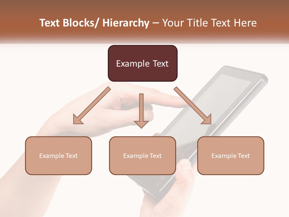 A Person Holding A Tablet Computer In Their Hands PowerPoint Template