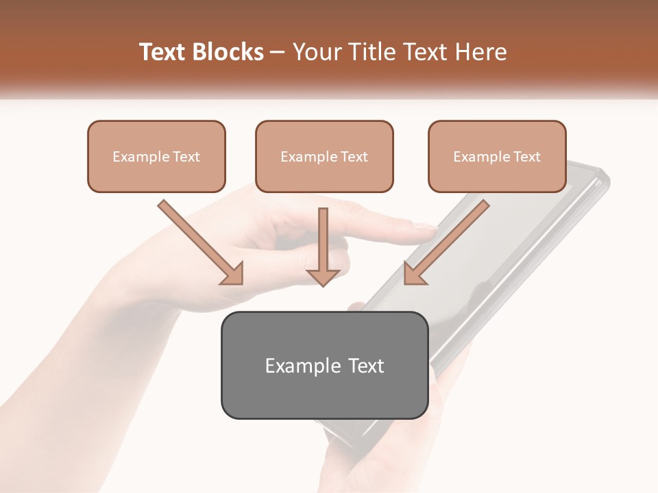A Person Holding A Tablet Computer In Their Hands PowerPoint Template