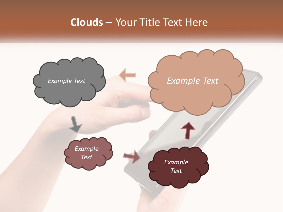 A Person Holding A Tablet Computer In Their Hands PowerPoint Template