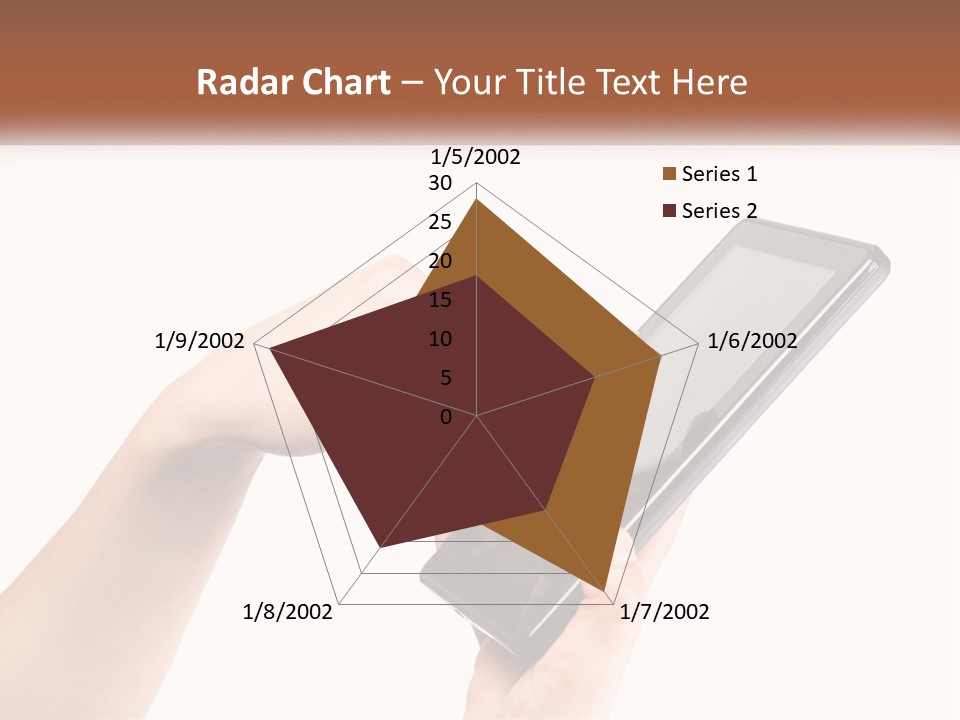 A Person Holding A Tablet Computer In Their Hands PowerPoint Template