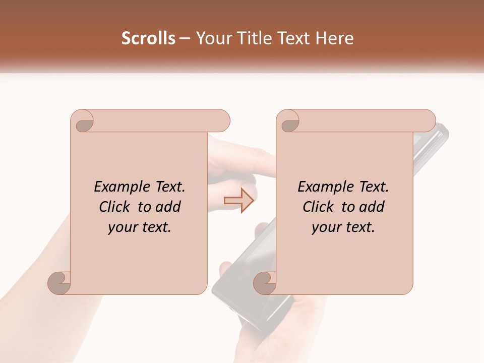 A Person Holding A Tablet Computer In Their Hands PowerPoint Template