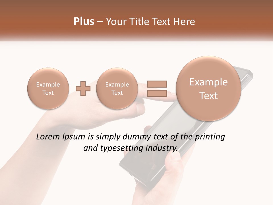 A Person Holding A Tablet Computer In Their Hands PowerPoint Template