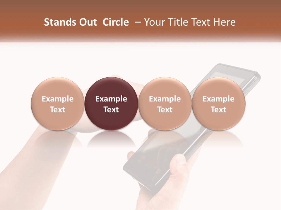 A Person Holding A Tablet Computer In Their Hands PowerPoint Template