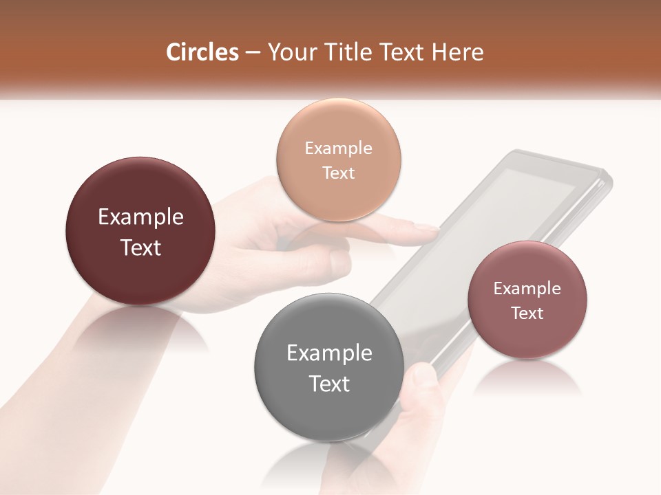 A Person Holding A Tablet Computer In Their Hands PowerPoint Template