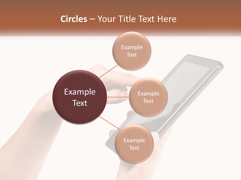 A Person Holding A Tablet Computer In Their Hands PowerPoint Template