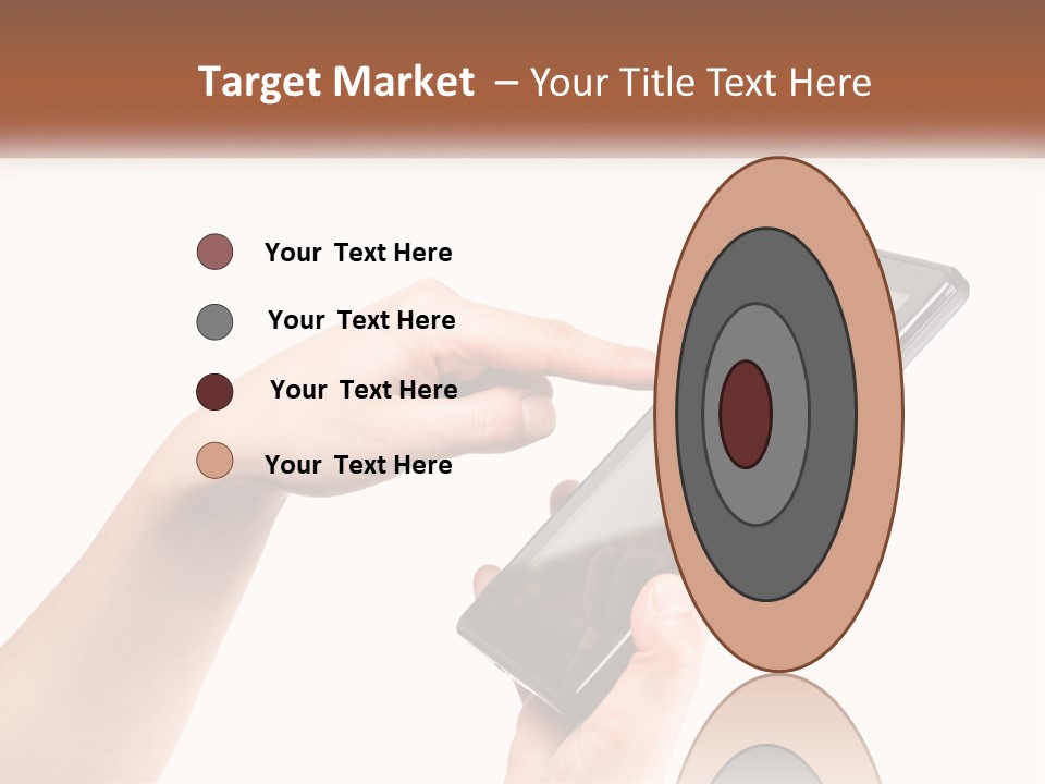 A Person Holding A Tablet Computer In Their Hands PowerPoint Template