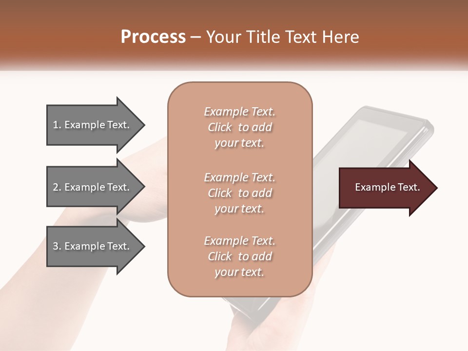 A Person Holding A Tablet Computer In Their Hands PowerPoint Template