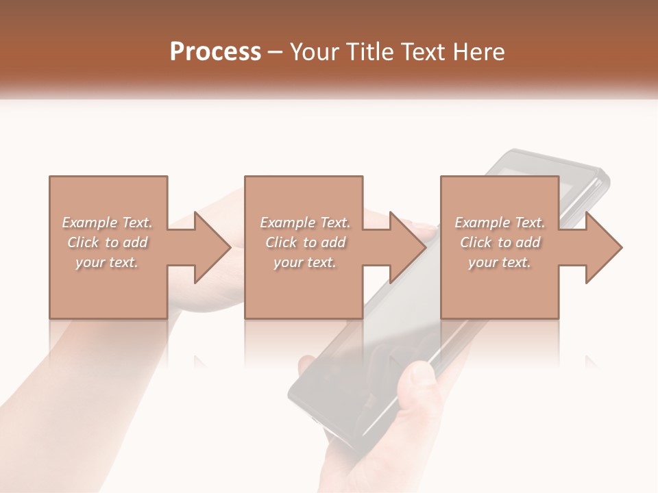 A Person Holding A Tablet Computer In Their Hands PowerPoint Template