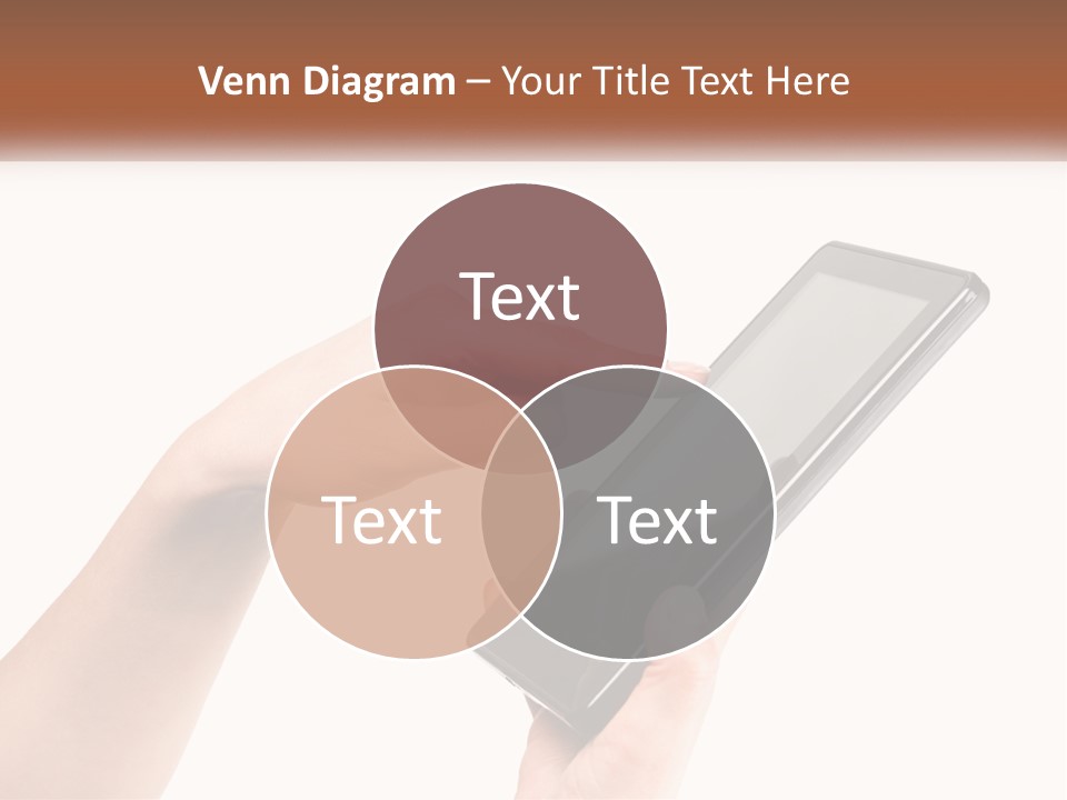 A Person Holding A Tablet Computer In Their Hands PowerPoint Template