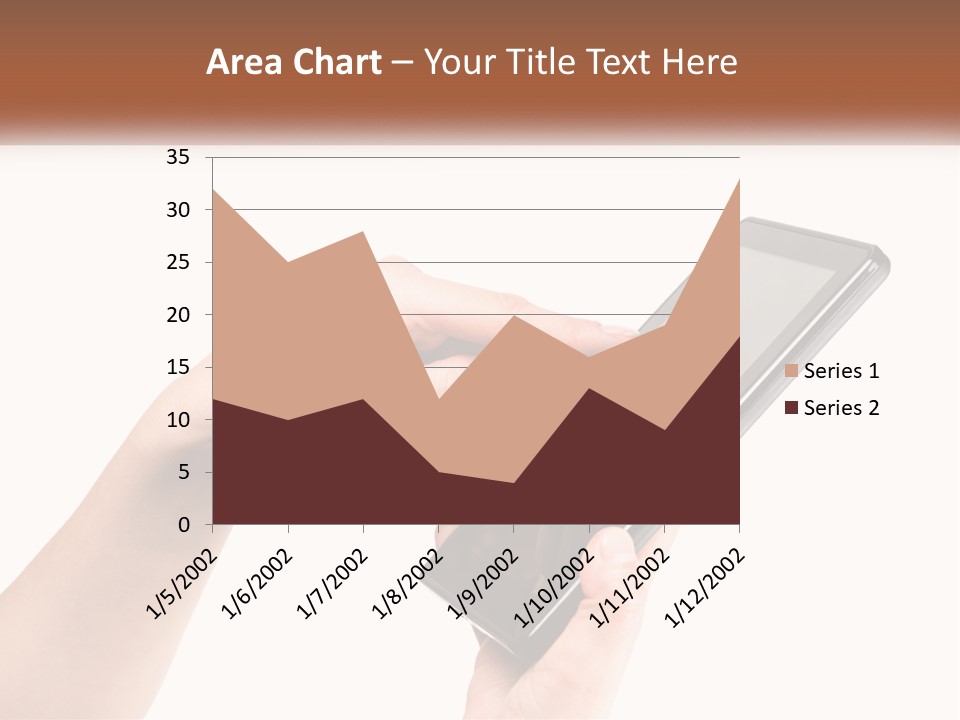 A Person Holding A Tablet Computer In Their Hands PowerPoint Template