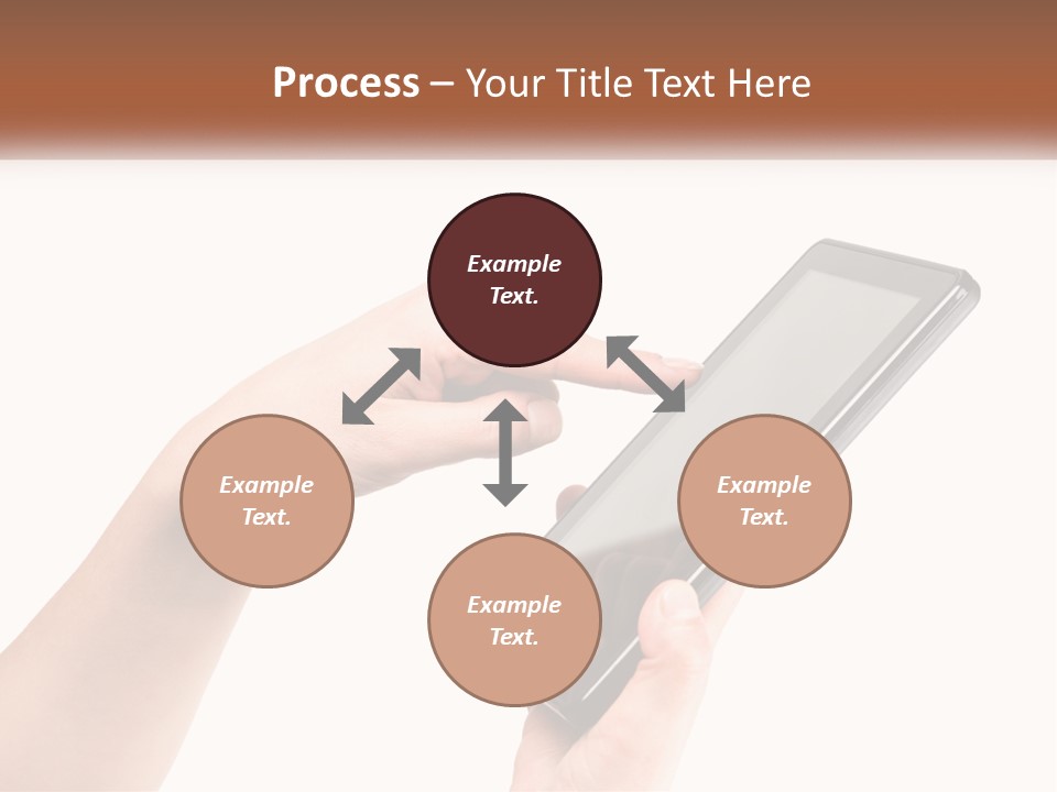 A Person Holding A Tablet Computer In Their Hands PowerPoint Template