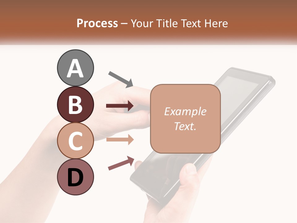 A Person Holding A Tablet Computer In Their Hands PowerPoint Template