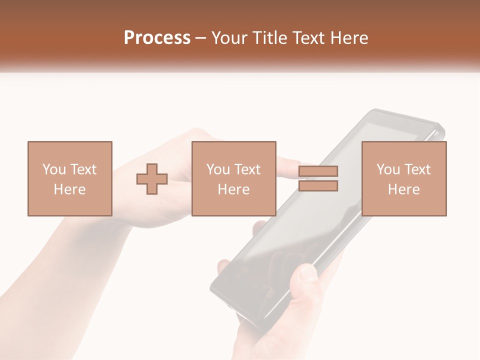 A Person Holding A Tablet Computer In Their Hands PowerPoint Template