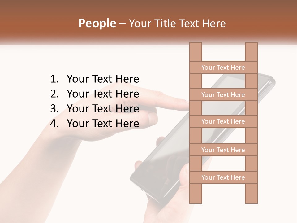 A Person Holding A Tablet Computer In Their Hands PowerPoint Template