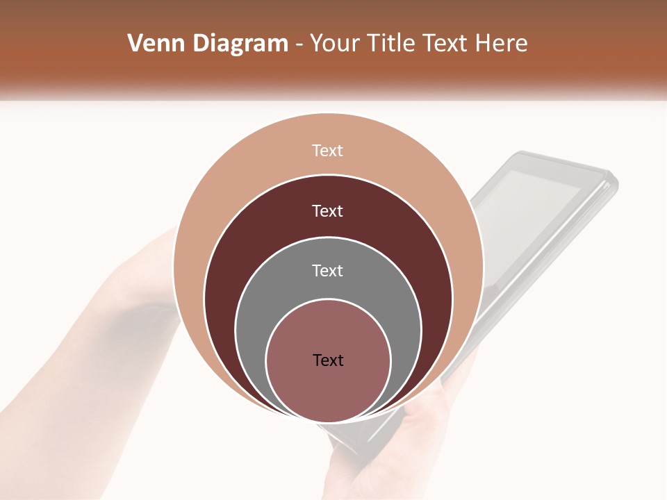 A Person Holding A Tablet Computer In Their Hands PowerPoint Template