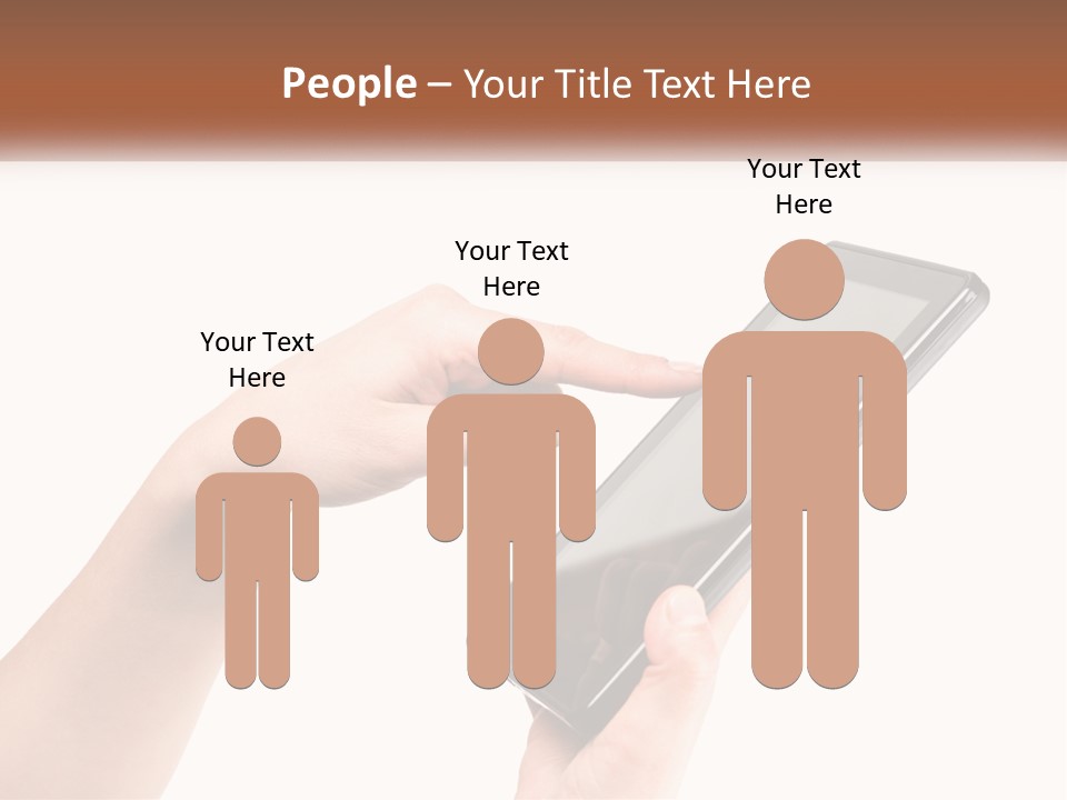 A Person Holding A Tablet Computer In Their Hands PowerPoint Template