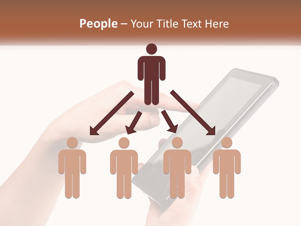 A Person Holding A Tablet Computer In Their Hands PowerPoint Template