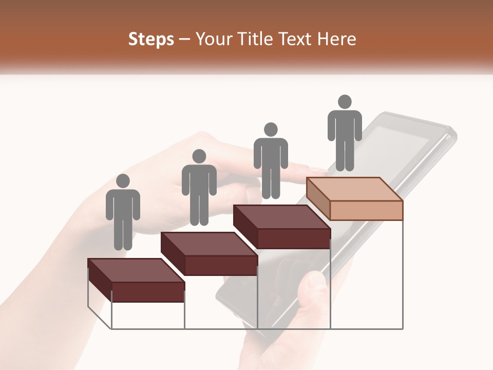 A Person Holding A Tablet Computer In Their Hands PowerPoint Template