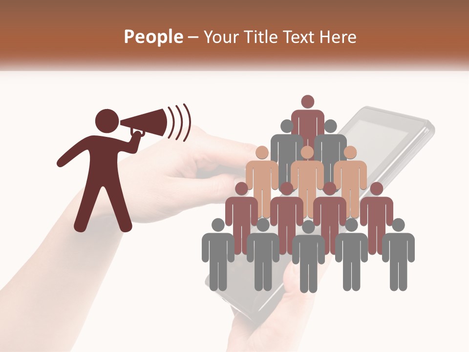 A Person Holding A Tablet Computer In Their Hands PowerPoint Template