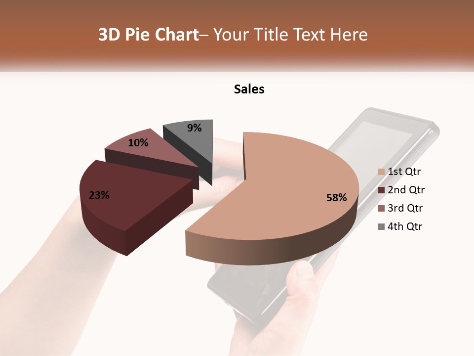 A Person Holding A Tablet Computer In Their Hands PowerPoint Template