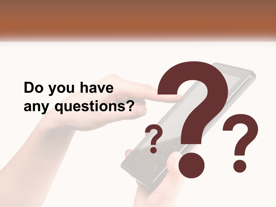 A Person Holding A Tablet Computer In Their Hands PowerPoint Template