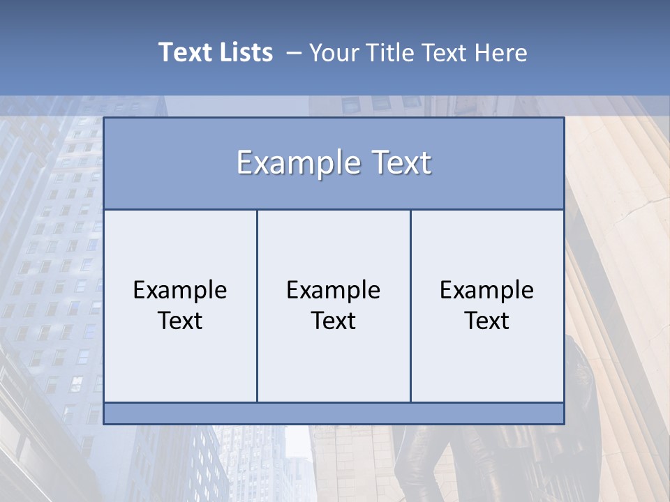 A Statue Of A Man Holding A Flag In A City PowerPoint Template