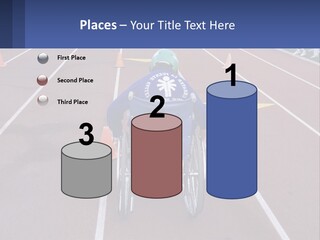A Person In A Wheel Chair On A Race Track PowerPoint Template