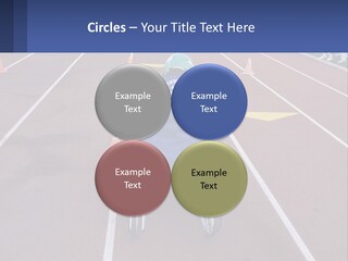 A Person In A Wheel Chair On A Race Track PowerPoint Template